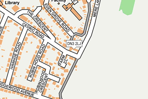 DN3 2LJ map - OS OpenMap – Local (Ordnance Survey)