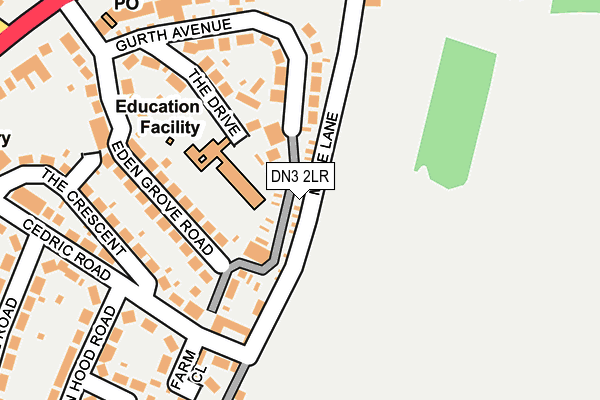 DN3 2LR map - OS OpenMap – Local (Ordnance Survey)