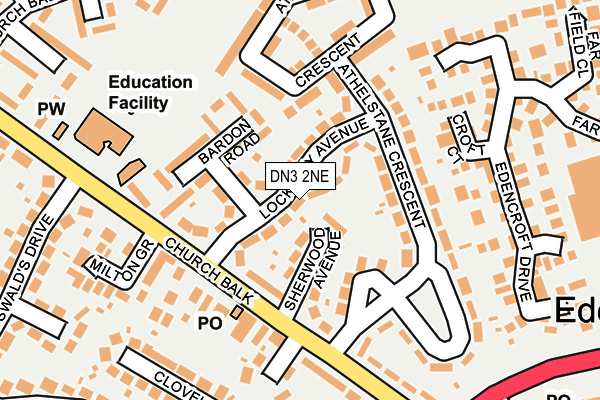 DN3 2NE map - OS OpenMap – Local (Ordnance Survey)