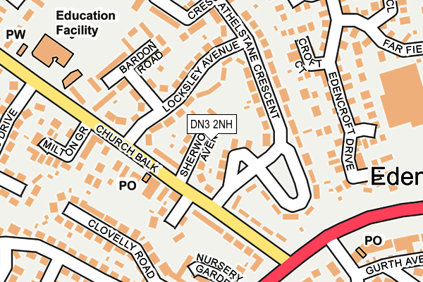 DN3 2NH map - OS OpenMap – Local (Ordnance Survey)