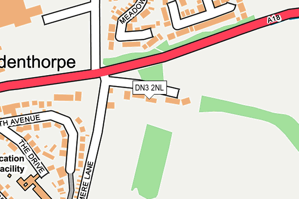DN3 2NL map - OS OpenMap – Local (Ordnance Survey)