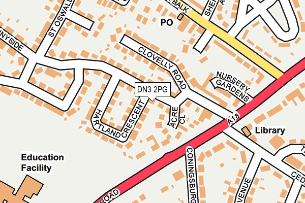 DN3 2PG map - OS OpenMap – Local (Ordnance Survey)