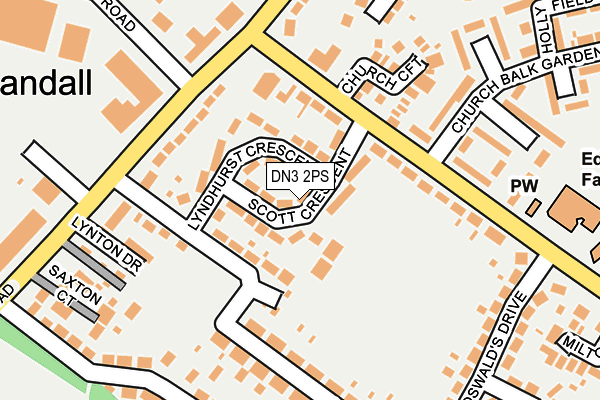 DN3 2PS map - OS OpenMap – Local (Ordnance Survey)