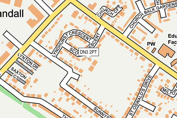 DN3 2PT map - OS OpenMap – Local (Ordnance Survey)