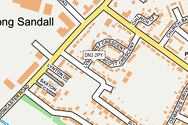 DN3 2PY map - OS OpenMap – Local (Ordnance Survey)