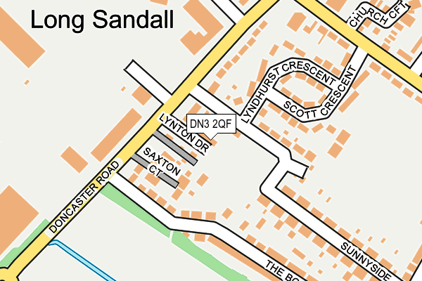 DN3 2QF map - OS OpenMap – Local (Ordnance Survey)