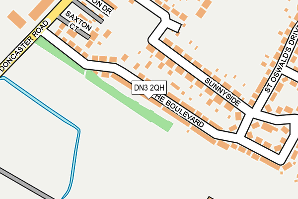 DN3 2QH map - OS OpenMap – Local (Ordnance Survey)