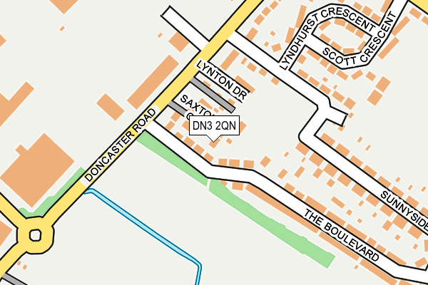 DN3 2QN map - OS OpenMap – Local (Ordnance Survey)