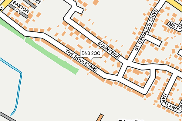 DN3 2QQ map - OS OpenMap – Local (Ordnance Survey)