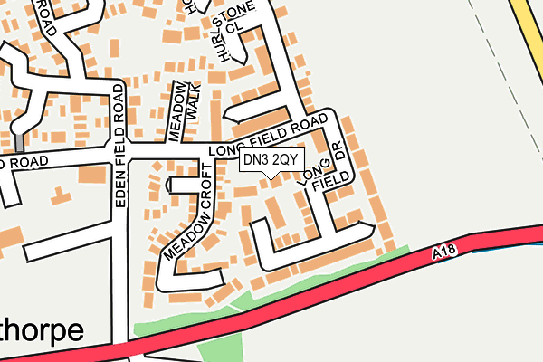 DN3 2QY map - OS OpenMap – Local (Ordnance Survey)