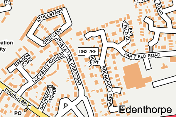 DN3 2RE map - OS OpenMap – Local (Ordnance Survey)