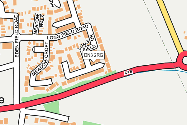 DN3 2RG map - OS OpenMap – Local (Ordnance Survey)