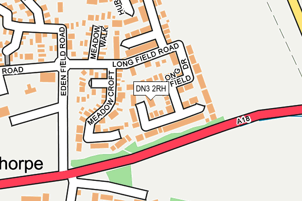 DN3 2RH map - OS OpenMap – Local (Ordnance Survey)