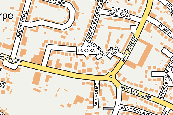 DN3 2SA map - OS OpenMap – Local (Ordnance Survey)