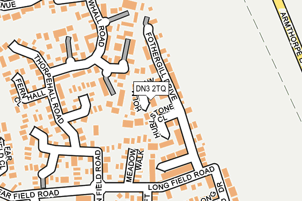 DN3 2TQ map - OS OpenMap – Local (Ordnance Survey)