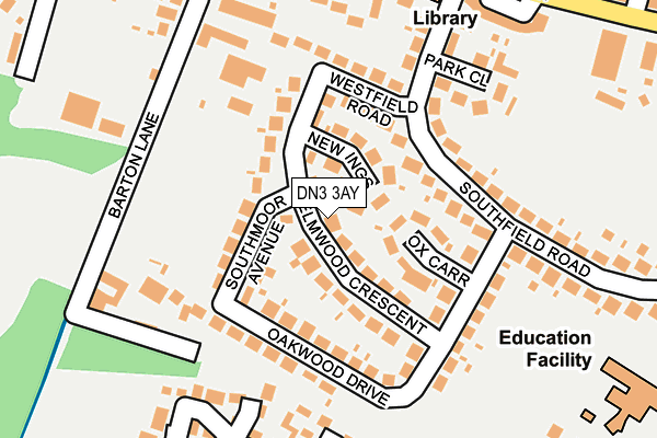 DN3 3AY map - OS OpenMap – Local (Ordnance Survey)