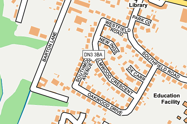 DN3 3BA map - OS OpenMap – Local (Ordnance Survey)