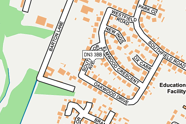 DN3 3BB map - OS OpenMap – Local (Ordnance Survey)