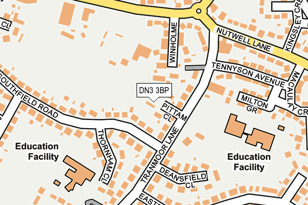 DN3 3BP map - OS OpenMap – Local (Ordnance Survey)