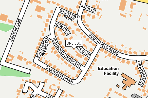 DN3 3BQ map - OS OpenMap – Local (Ordnance Survey)