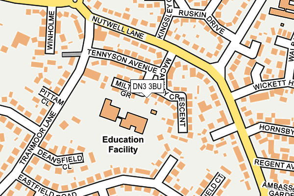 DN3 3BU map - OS OpenMap – Local (Ordnance Survey)