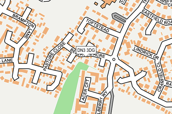 DN3 3DG map - OS OpenMap – Local (Ordnance Survey)