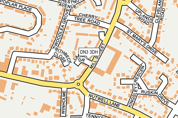 DN3 3DH map - OS OpenMap – Local (Ordnance Survey)
