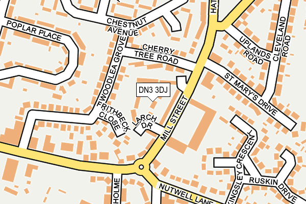 DN3 3DJ map - OS OpenMap – Local (Ordnance Survey)