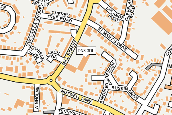 DN3 3DL map - OS OpenMap – Local (Ordnance Survey)