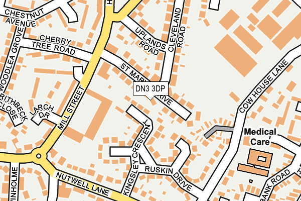 DN3 3DP map - OS OpenMap – Local (Ordnance Survey)