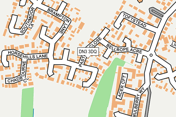 DN3 3DQ map - OS OpenMap – Local (Ordnance Survey)