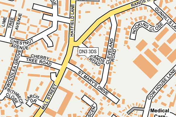 DN3 3DS map - OS OpenMap – Local (Ordnance Survey)