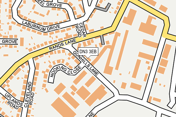 DN3 3EB map - OS OpenMap – Local (Ordnance Survey)