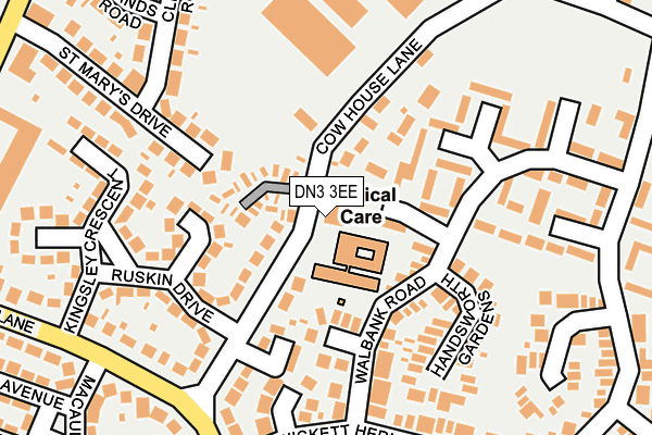 DN3 3EE map - OS OpenMap – Local (Ordnance Survey)