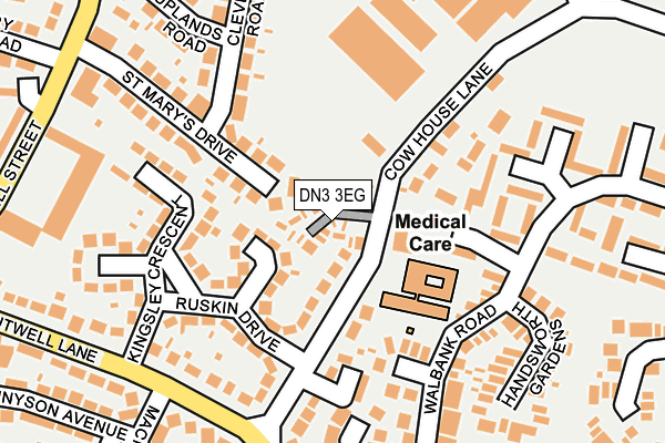 DN3 3EG map - OS OpenMap – Local (Ordnance Survey)