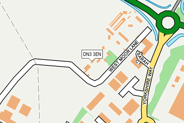 DN3 3EN map - OS OpenMap – Local (Ordnance Survey)