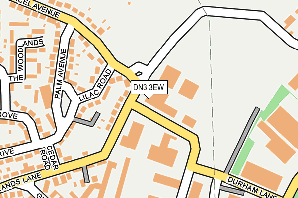 DN3 3EW map - OS OpenMap – Local (Ordnance Survey)