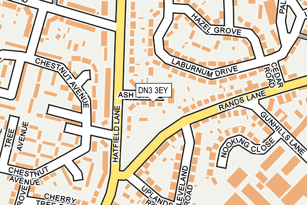 DN3 3EY map - OS OpenMap – Local (Ordnance Survey)