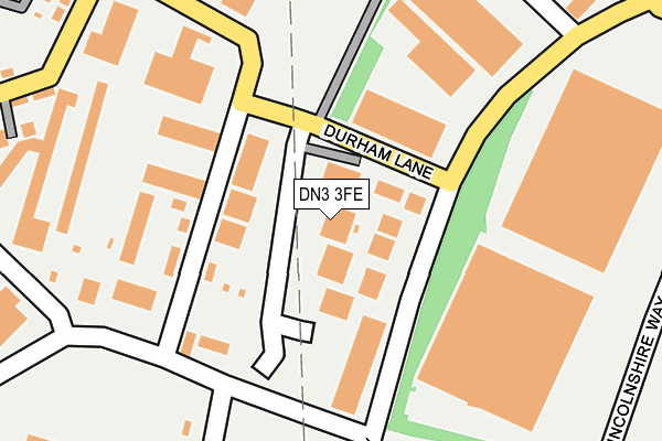 DN3 3FE map - OS OpenMap – Local (Ordnance Survey)