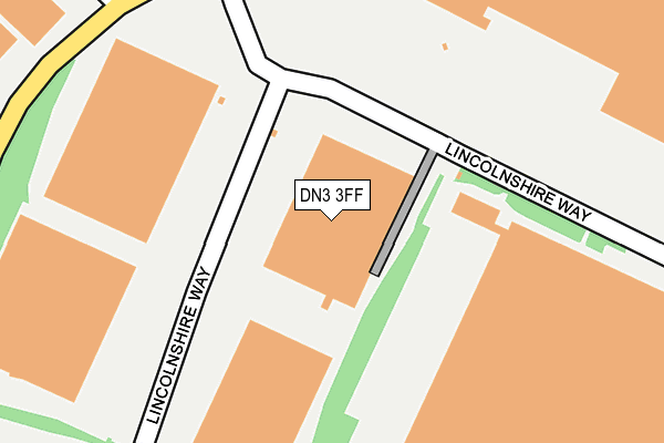DN3 3FF map - OS OpenMap – Local (Ordnance Survey)