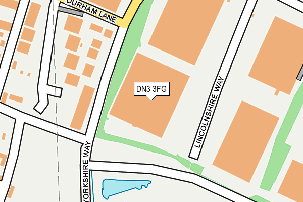 DN3 3FG map - OS OpenMap – Local (Ordnance Survey)