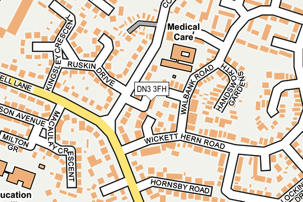 DN3 3FH map - OS OpenMap – Local (Ordnance Survey)