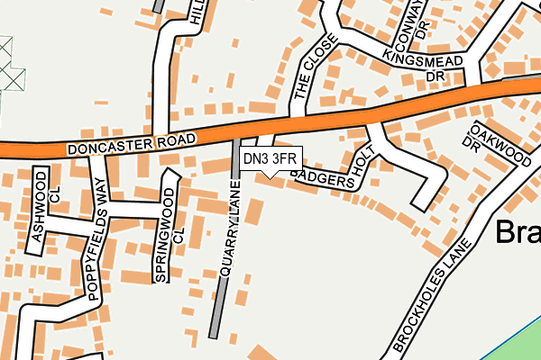 DN3 3FR map - OS OpenMap – Local (Ordnance Survey)