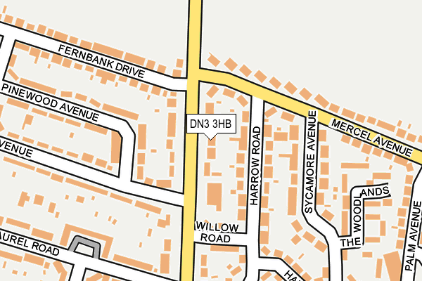 DN3 3HB map - OS OpenMap – Local (Ordnance Survey)