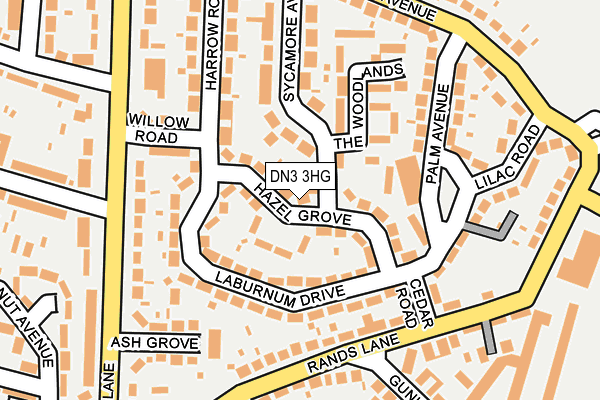 DN3 3HG map - OS OpenMap – Local (Ordnance Survey)