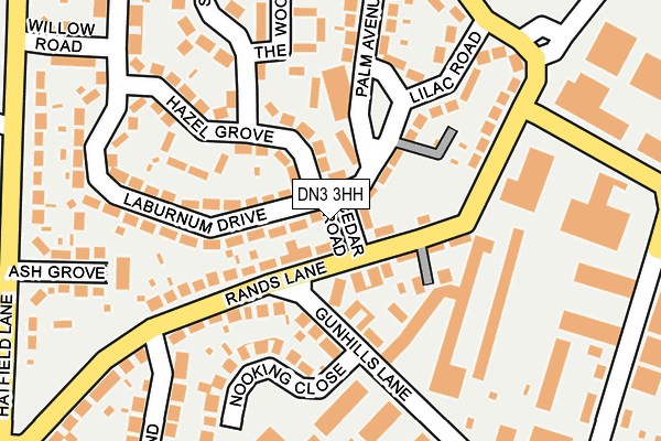 DN3 3HH map - OS OpenMap – Local (Ordnance Survey)