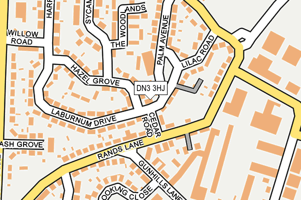 DN3 3HJ map - OS OpenMap – Local (Ordnance Survey)
