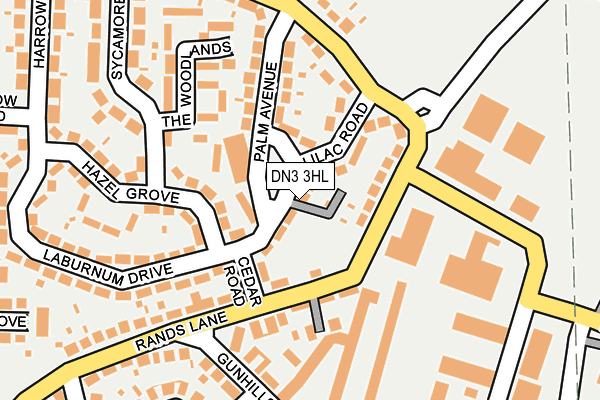 DN3 3HL map - OS OpenMap – Local (Ordnance Survey)