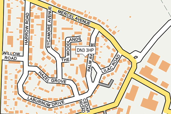 DN3 3HP map - OS OpenMap – Local (Ordnance Survey)