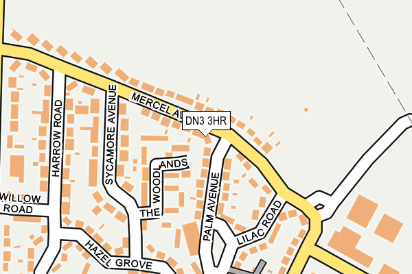 DN3 3HR map - OS OpenMap – Local (Ordnance Survey)
